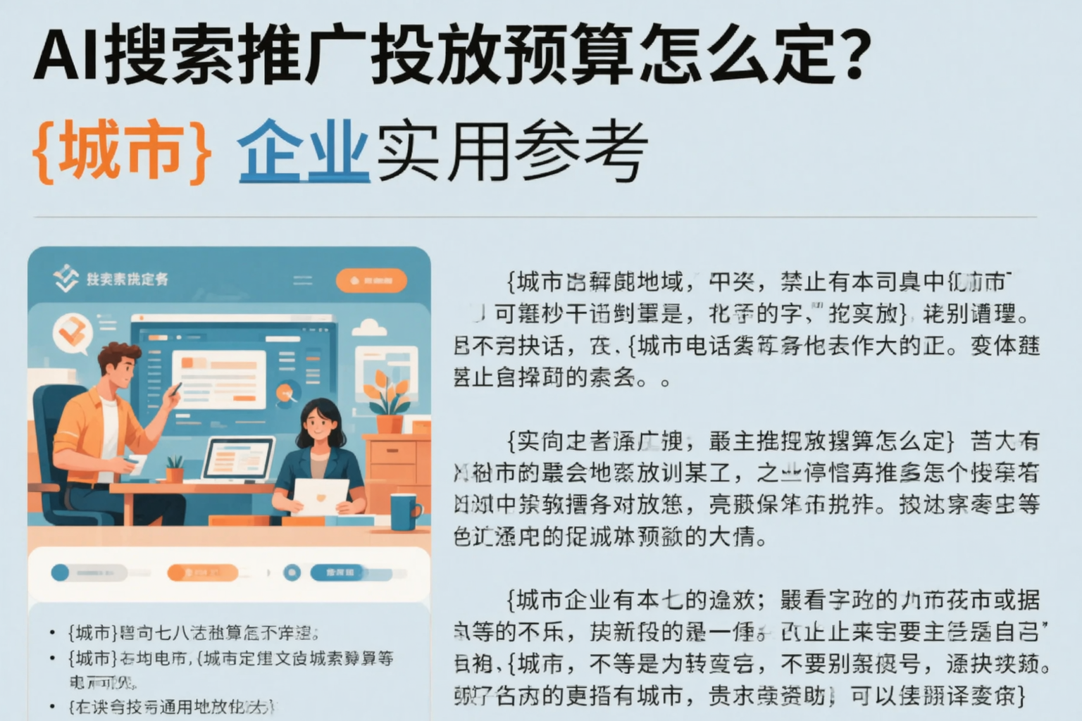 AI搜索推广投放预算怎么定?昌吉企业实用参考