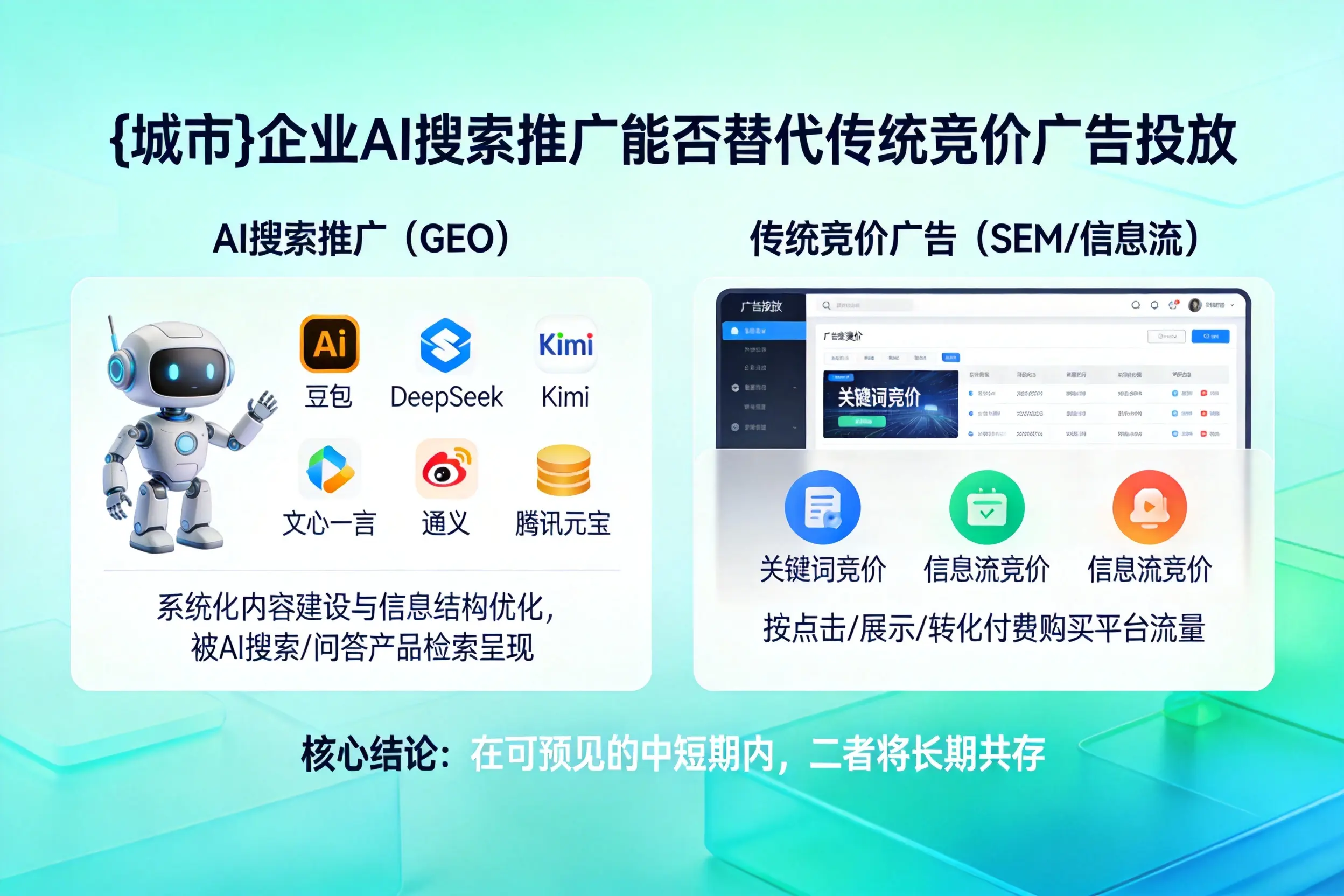 昌吉企业AI搜索推广能否替代传统竞价广告投放