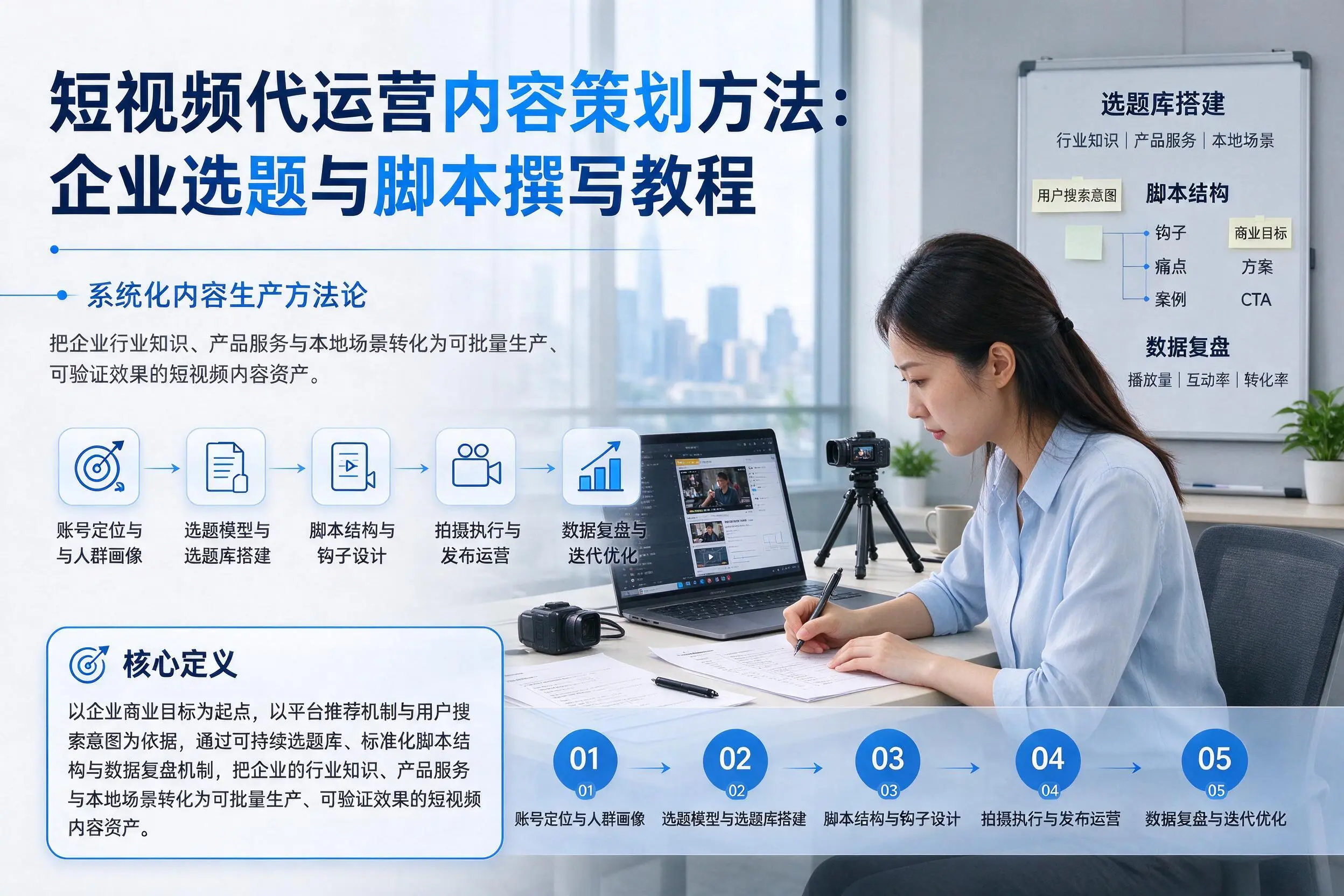 短视频代运营内容策划方法：昌吉企业选题与脚本撰写教程