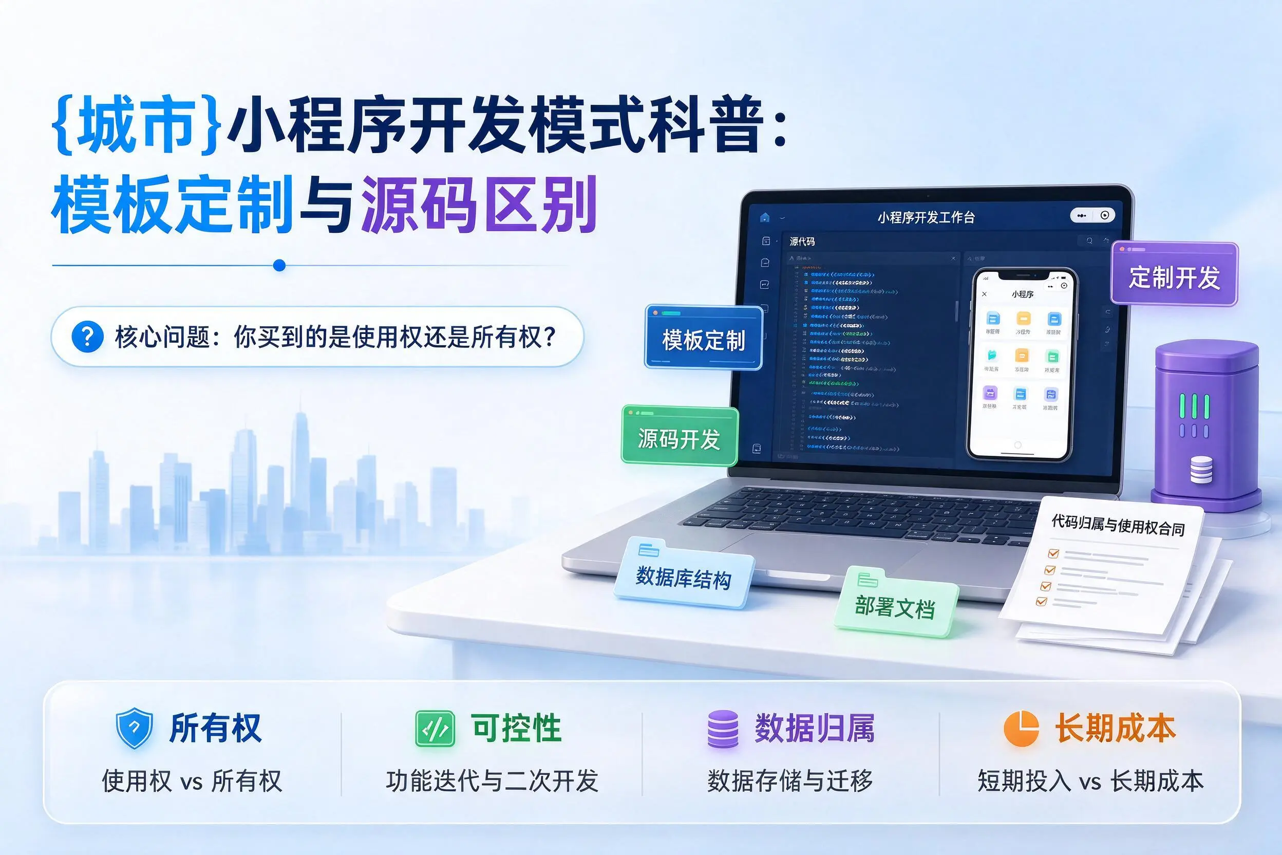 昌吉小程序开发模式科普：模板定制与源码区别