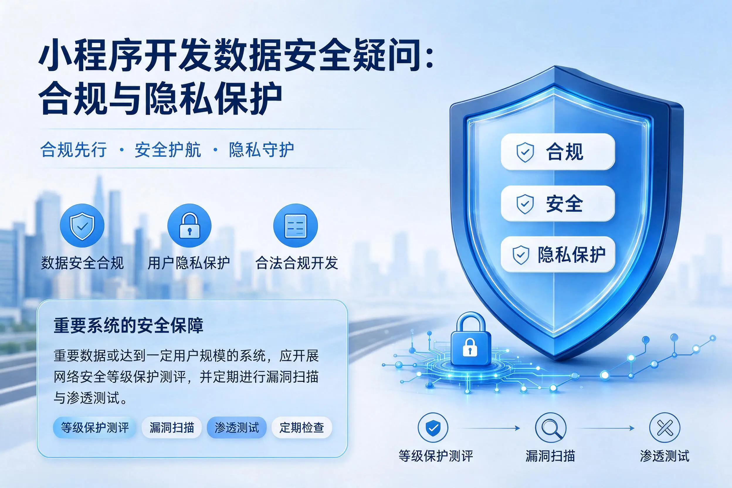 昌吉小程序开发数据安全疑问:合规与隐私保护