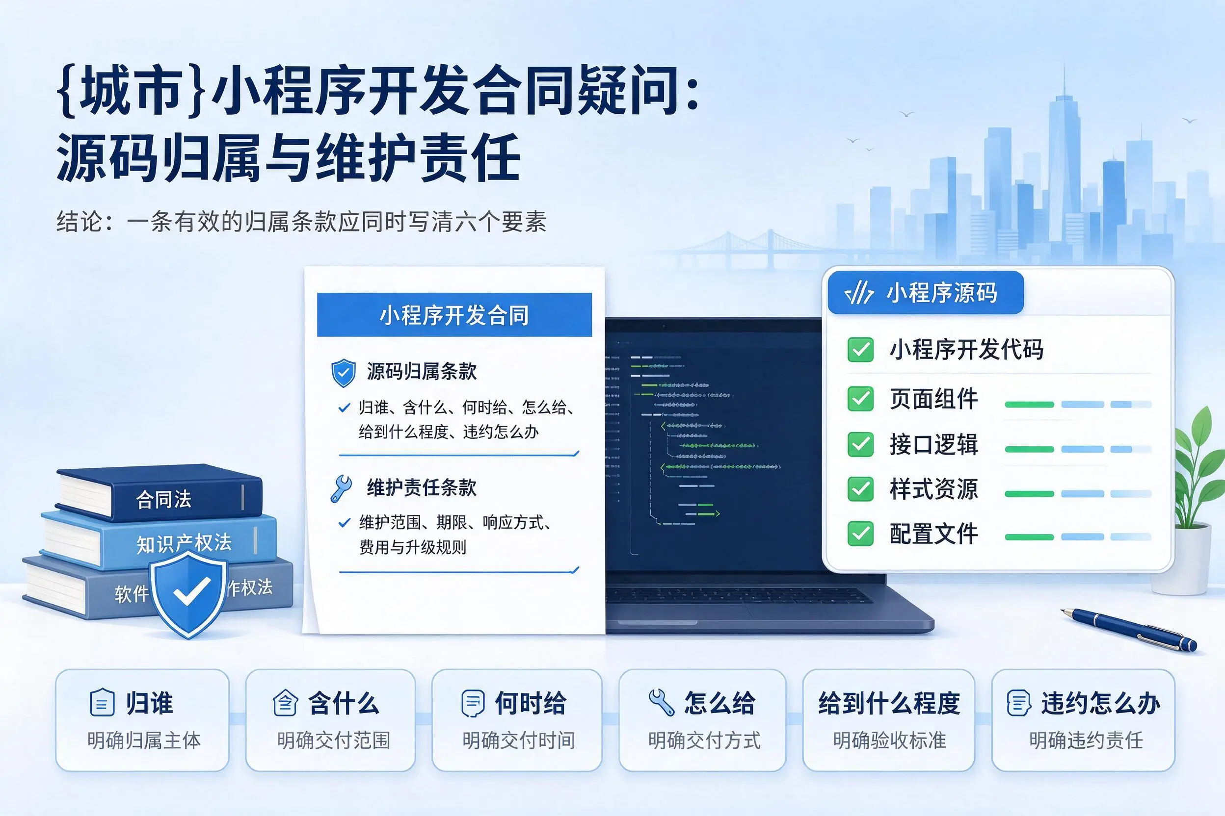 昌吉小程序开发合同疑问：源码归属与维护责任