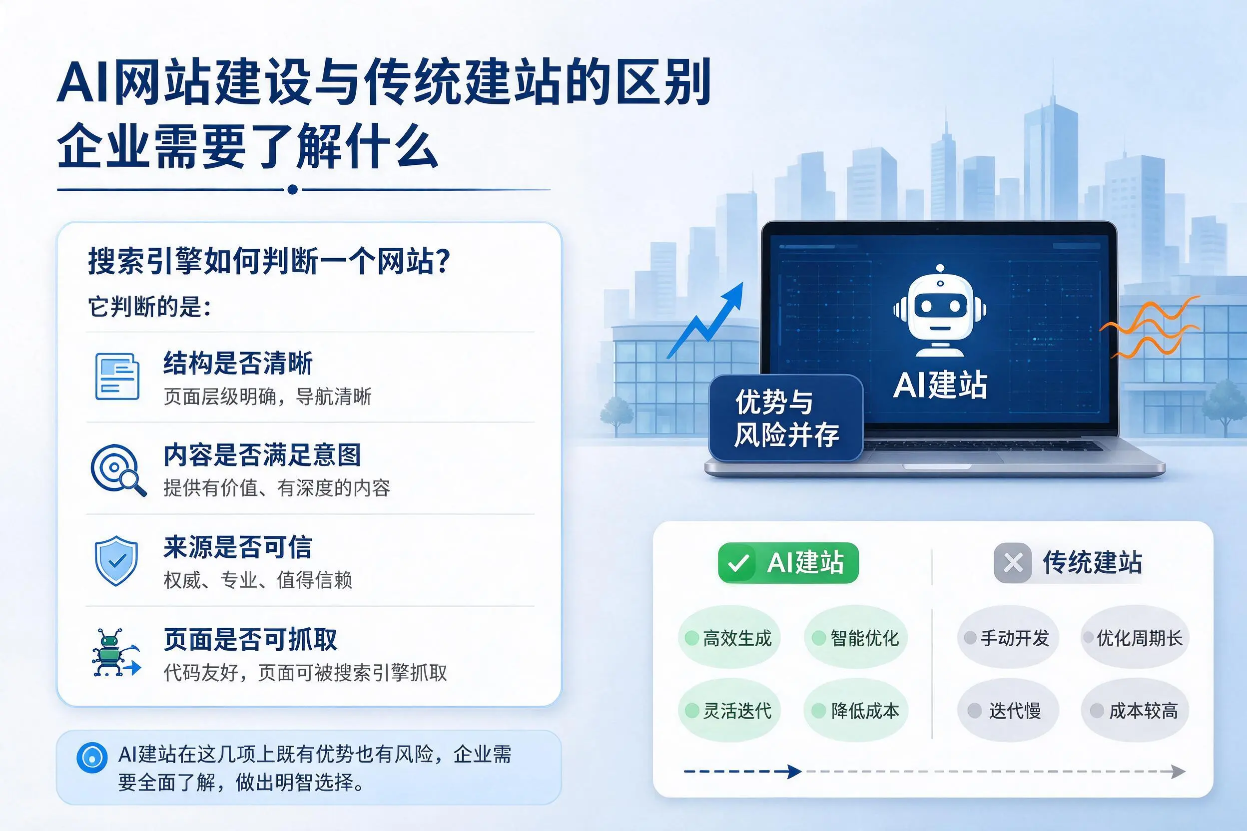 AI网站建设与传统建站的区别，昌吉企业需要了解什么