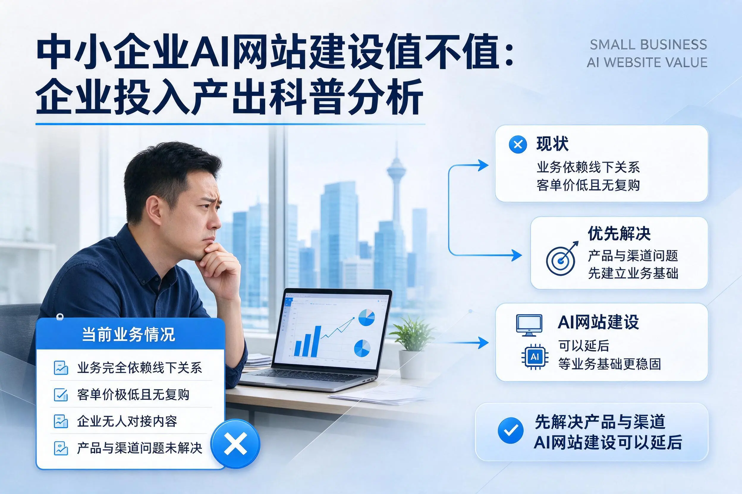 中小企业AI网站建设值不值：昌吉企业投入产出科普分析