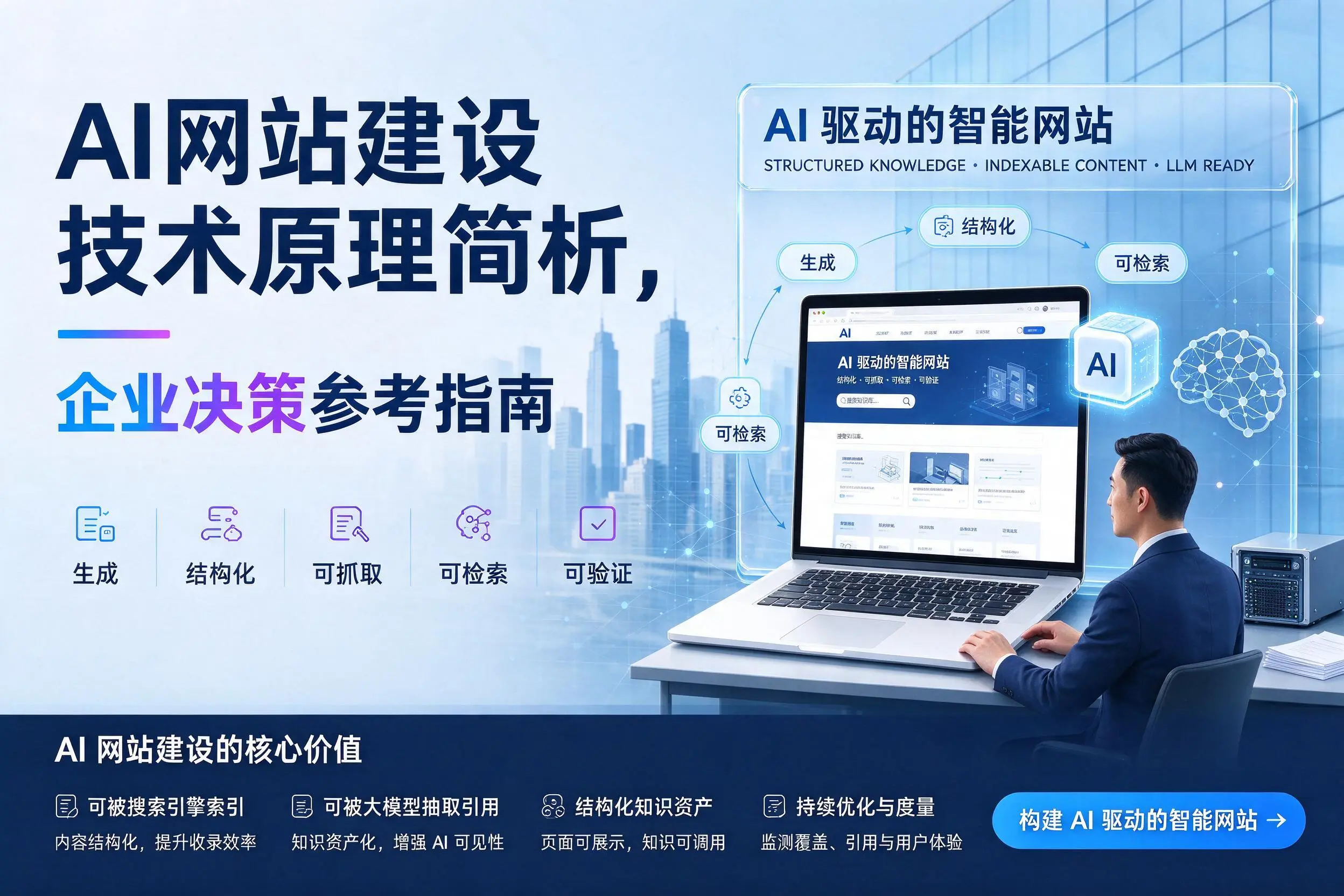 AI网站建设技术原理简析，昌吉企业决策参考指南
