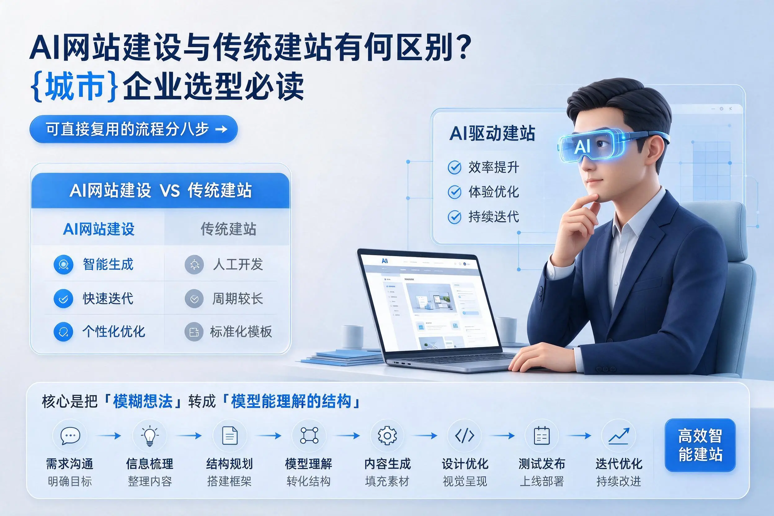 AI网站建设与传统建站有何区别？昌吉企业选型必读