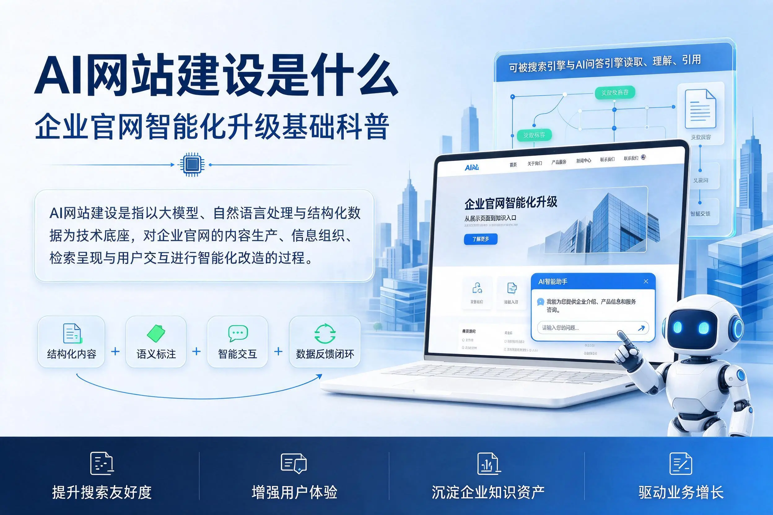 AI网站建设是什么：昌吉企业官网智能化升级基础科普
