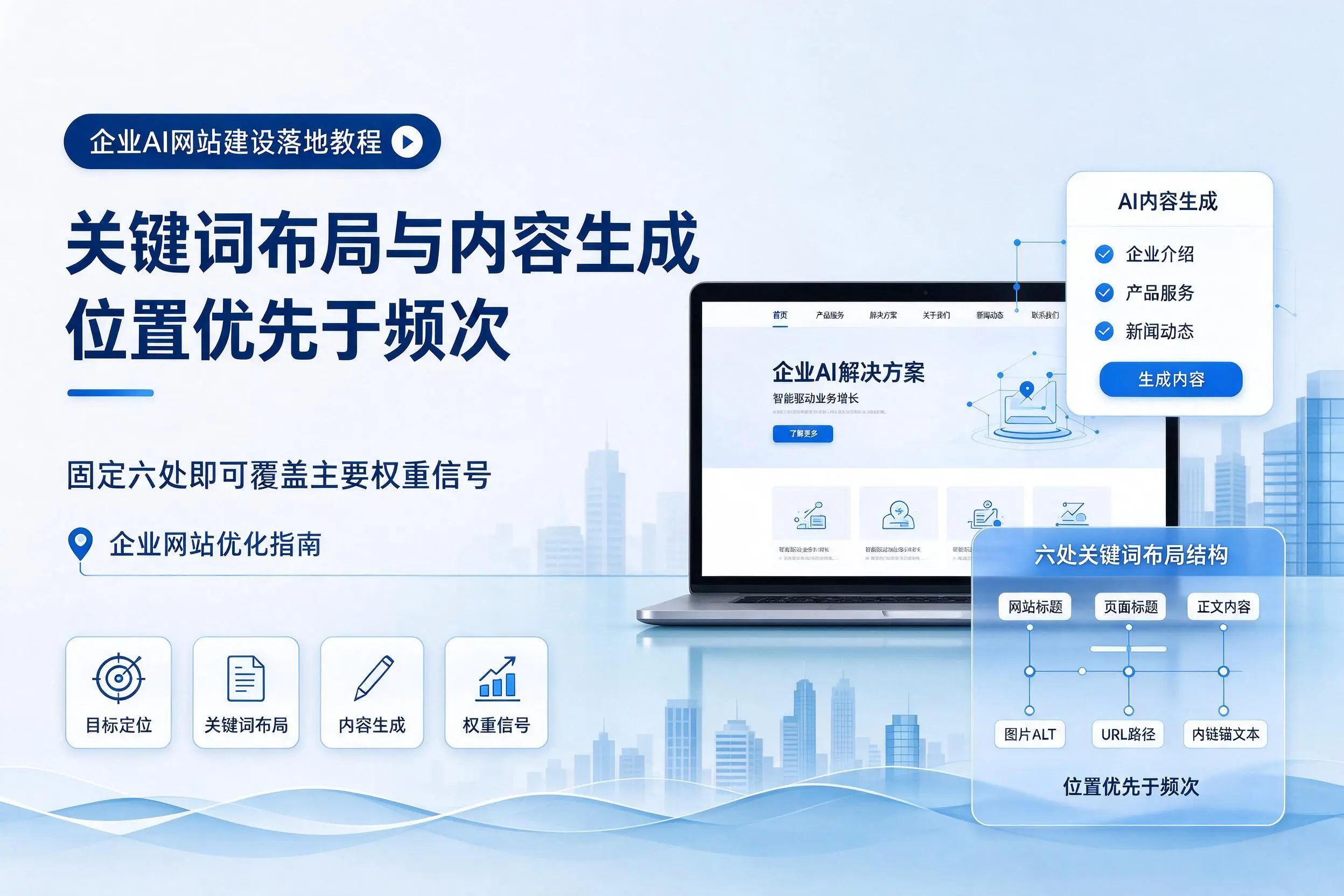 昌吉企业AI网站建设落地教程:关键词布局与内容生成