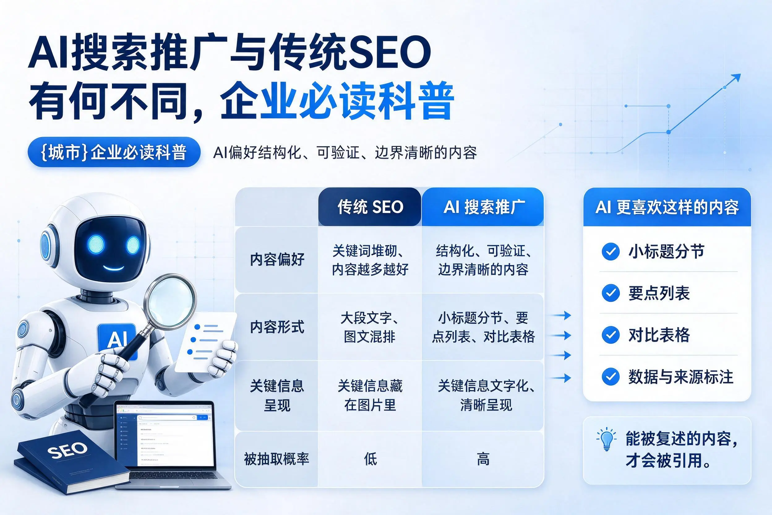AI搜索推广与传统SEO有何不同，昌吉企业必读科普